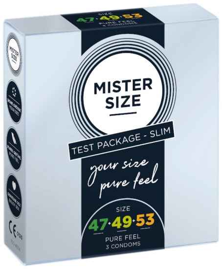 MISTER SIZE İnce deneme seti 47-49-53 (3 prezervatif)